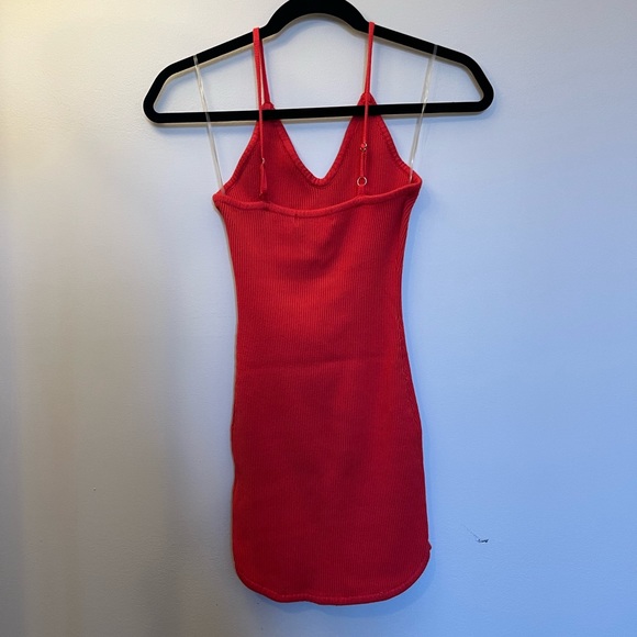 ReVamped Red Skin Tight Dress - Picture 2 of 6